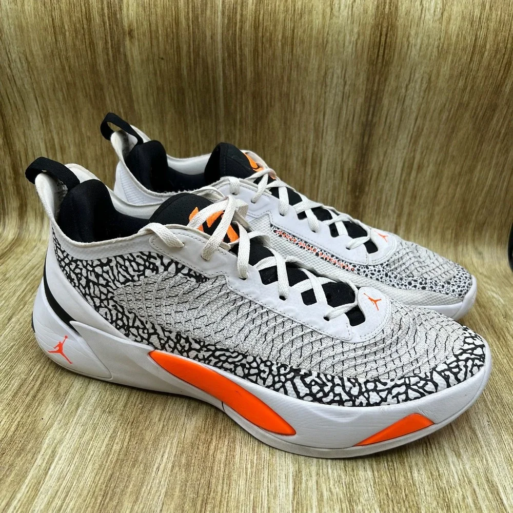 Nike Air Jordan Luka 1 Safari Men's Size 14 White Orange Sneakers DN1772-108